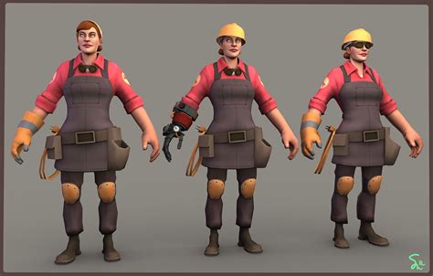 Female Engineer Team Fortress 2 Team Fortress Fortress 2