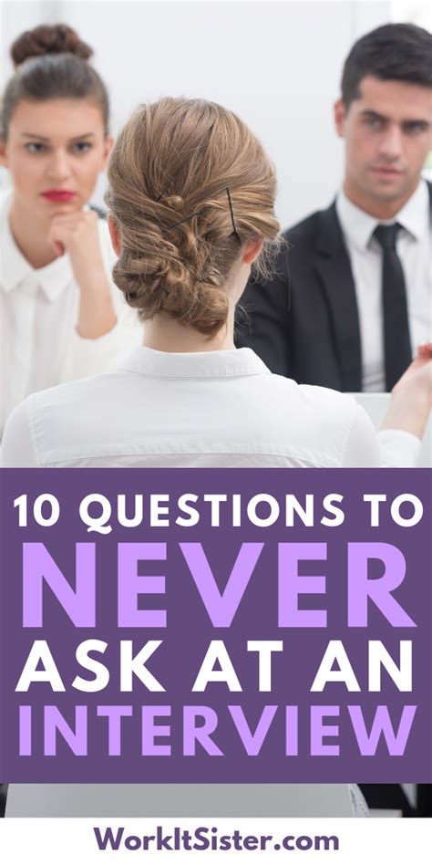 10 Questions You Should Never Ask In A Job Interview Artofit
