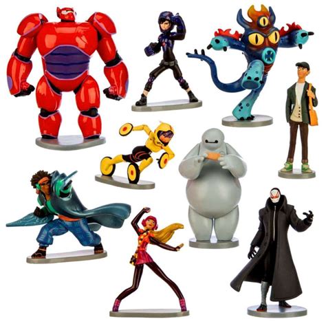 Disney Big Hero 6 Exclusive 9 Piece Pvc Figure Deluxe Play Set Big