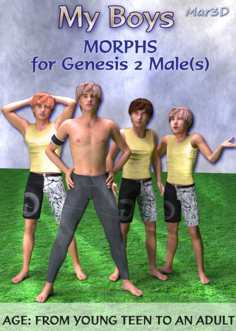 My Boys Custom Body Morphs For Genesis 2 Males Characters For Poser