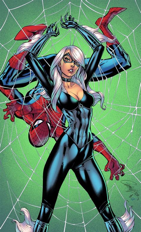 Fun Collection Of Comic Book Art By Jeremiah Skipper — Geektyrant Spiderman Black Cat Black
