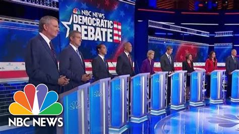 Watch Closing Statements Of The Democratic Debates First Night Nbc
