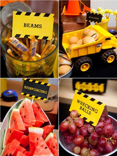 Construction Themed Birthday Party Construction Birthday Party Food Construction Birthday