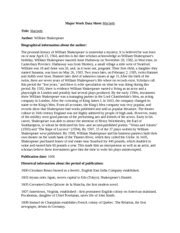 Hamlet has been the most discussed play written by shakespeare. Major Work Data Sheet- macbeth - Major Work Data Sheet ...