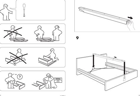 Ikea Malm Bed Frame Queen Assembly Instruction