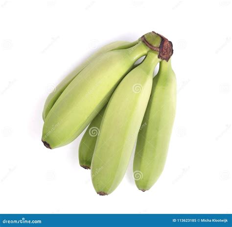 Small Tropical Banana Cluster Stock Image Image Of Isolated