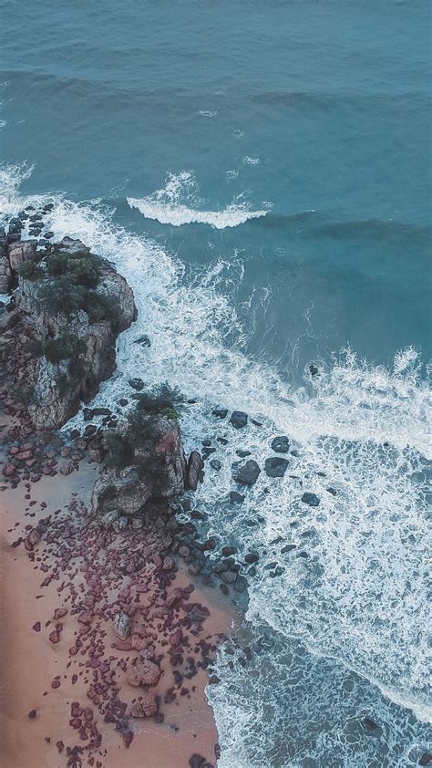 1080x1920 Aerial Shot Of Beach Seashore 4k Iphone 76s6 Plus Pixel Xl