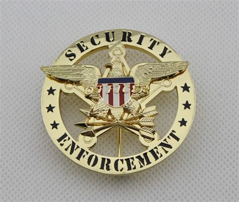 Us Security Enforcement Badge Solid Copper Replica Movie Props Coin