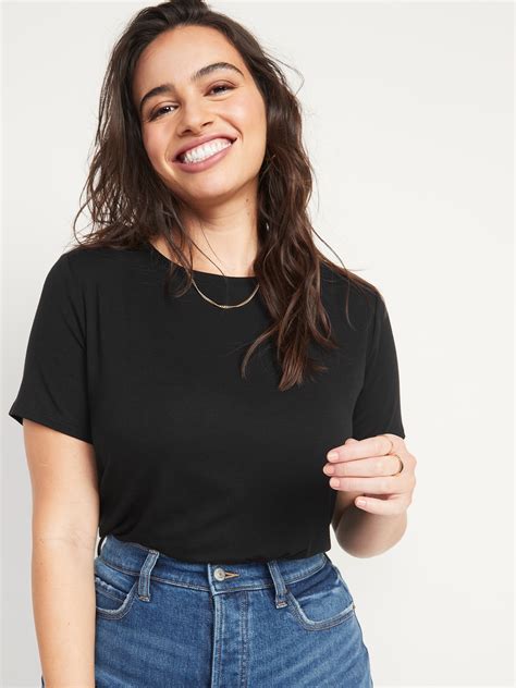 Luxe Crew Neck T Shirt For Women Old Navy