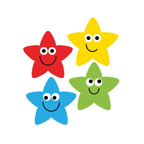 Rainbow Star Stickers From Sticker Factory Superstickers