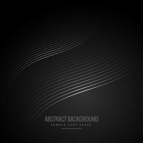 Abstract Black Background With Wave Lines Download Free