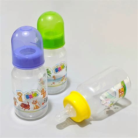 Cod 3 Pcs Small 125ml Cute Baby Bottle Infant Newborn Children Learn
