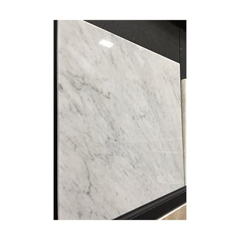 Tenedos Carrara Marble Italian White Bianco Carrera 18x18 Marble Tile