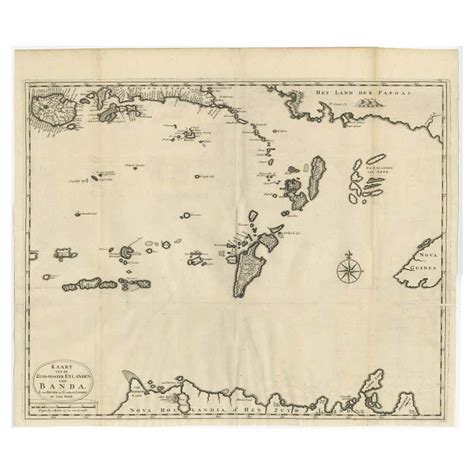 Large Antique Detailed Map Of A Part Of The Spice Islands Indonesia 1726 For Sale At 1stdibs