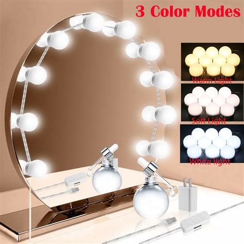 Just checked and mine has one. Hollywood Style LED Vanity Mirror Lights Kit with 10 ...
