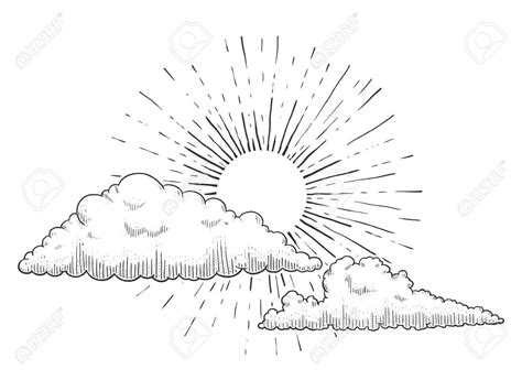 sun and clouds drawing at getdrawings free download