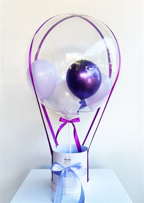 Dark Light Purple Balloon Box Customised • Versatile Ts Sydney