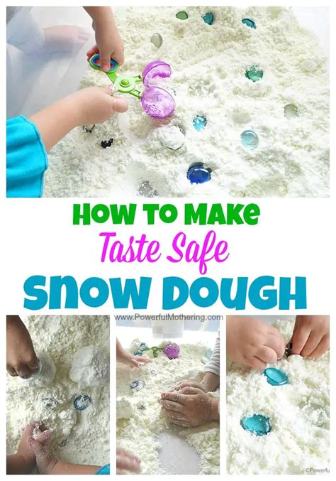 How To Make Snow Dough Taste Safe Only 2 Ingredients