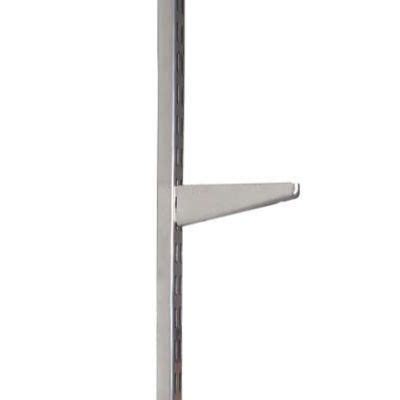 One of the many great features of elfa storage systems is the fact that the only component that gets secured to your wall is the top track. elfa® Bracket for Solid Shelving - 270mm - Silver ...