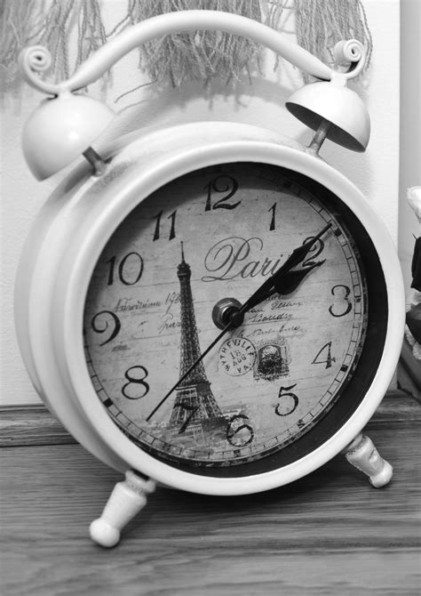 무료 이미지 손목 시계 검정색과 흰색 화이트 시각 파리 여행 알람 시계 프랑스 유럽 탑 상징 낭만적 인