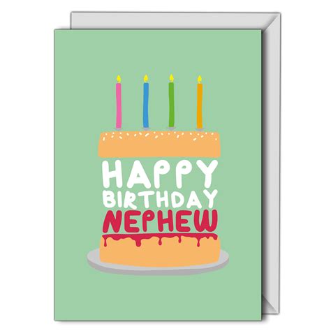 Personalised Cards And Ts Online Birthday Card Nephew Cake