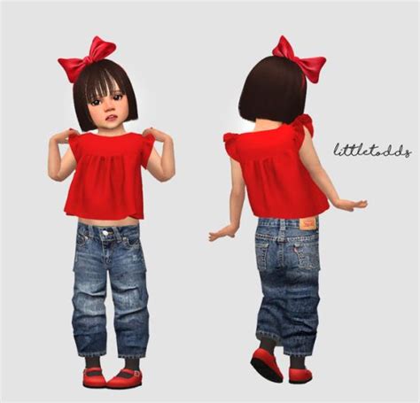 Levis Jeans For Toddler Toddler Stuff Pack Required Sims 4 Toddler