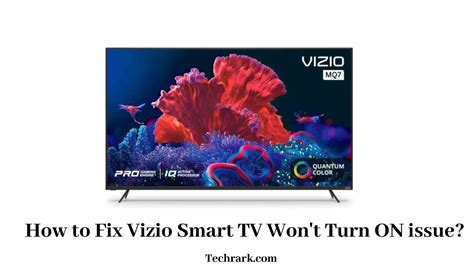 How To Fix Vizio Smart Tv Wont Turn On Issue Fix Errors