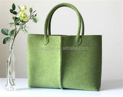 Wholesale Custom Polyester Felt Tote Bags Wool Felt Bags Shopping Bag