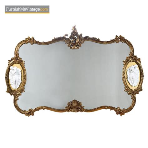 Baroque Mirror Hollywood Regency Gold Gilt Wood