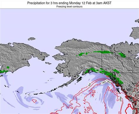 Alaska United States Precipitation For 3 Hrs Ending Thursday 24 Dec At