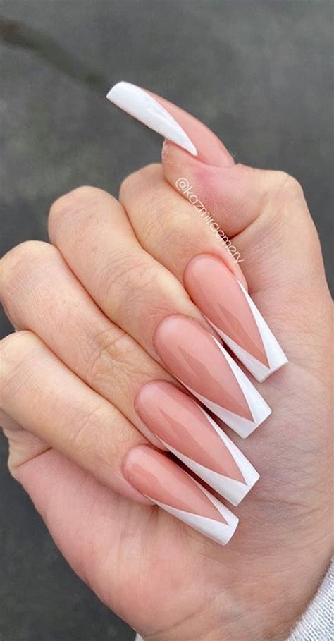 Coffin French Tip Acrylic Nails Shop Buy Save 47 Jlcatjgobmx