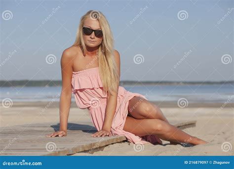 Beautiful Woman Enjoying Summer Outdoors Stock Image Image Of