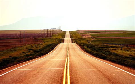 Ups And Downs Ups N Downs Road Straight Field Hd Wallpaper Peakpx