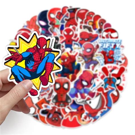 Spiderman Stickers Waterproof Laptop Hydro Flask Etsy