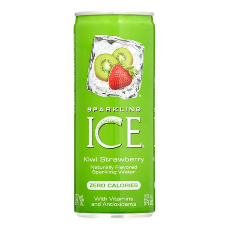 Sparkling Ice Naturally Flavored Sparkling Water Kiwi Strawberry 8 Fl