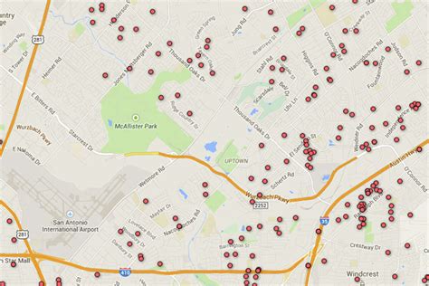 Registered Sex Offender Map Of San Antonio Area Zip Codes