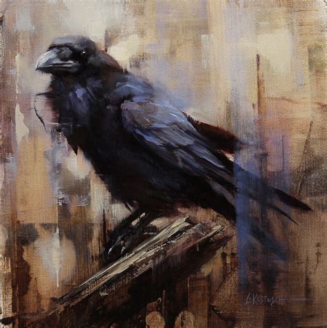 A Not So Common Raven Crow Painting Crow Art Raven Art