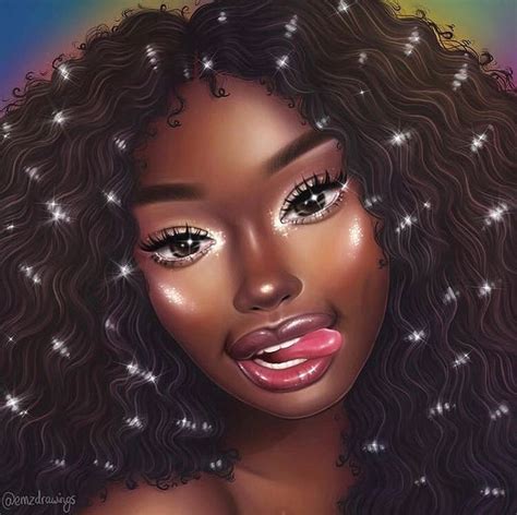 This Is Beautiful 😍 Art Emzdrawings Black Girl Art