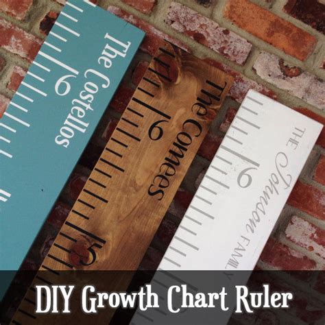 Of course you can also instructions to make the ruler the right size is included in pdf format. Growth Chart Ruler DIY with Video