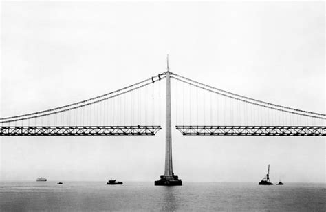 Bay Bridge Under Construction Photograph By Underwood Archives Pixels