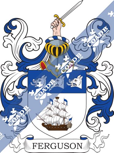 Ferguson (sr) of our original immigrant family. Ferguson Family Crest, Coat of Arms and Name History in ...