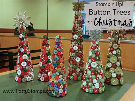 Button Trees Great Christmas Craft Patty Stamps