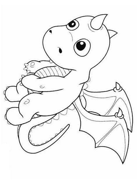Cartoon Dragon Coloring Pages Free Printable Cartoon Dragon Coloring