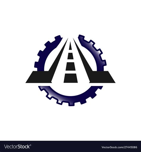 New Maintenance Road Construction Logo Design Vector Image