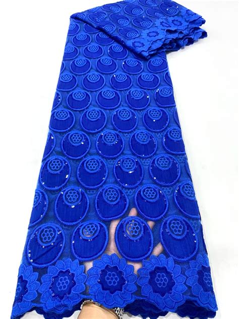royal blue nigerian water soluble guipure chiffon lace fabric 2022 high quality lace french