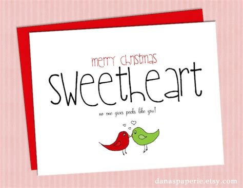 Items Similar To Merry Christmas Sweetheart Christmas Card For Wife