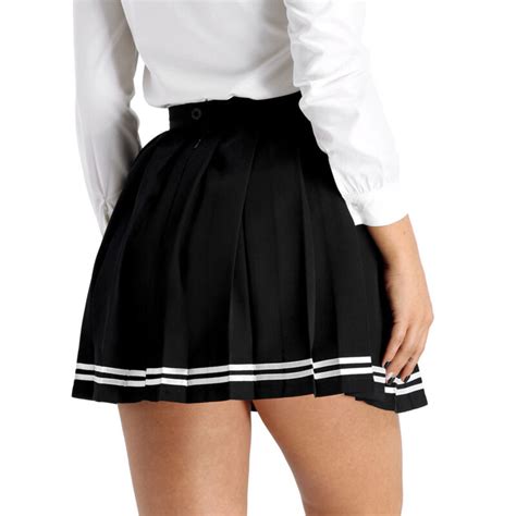Sexy Women Girl Tennis Skater Mini Skirt Flared Pleated Micro Minidress