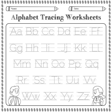 Kindergarten Free Printable Alphabet Worksheets