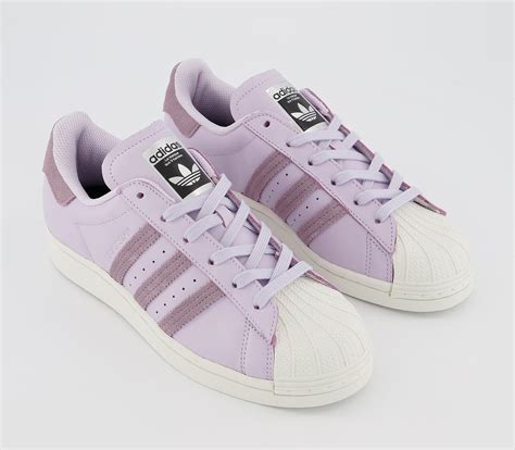 Adidas Superstar Trainers Purple Tint Legacy Purple Off White Womens