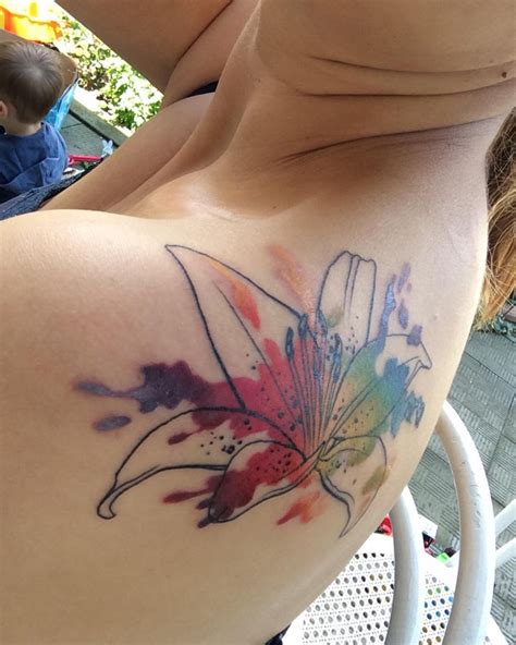 Watercolor Lily Tattoo Designs Ideas And Meaning Tattoos For You